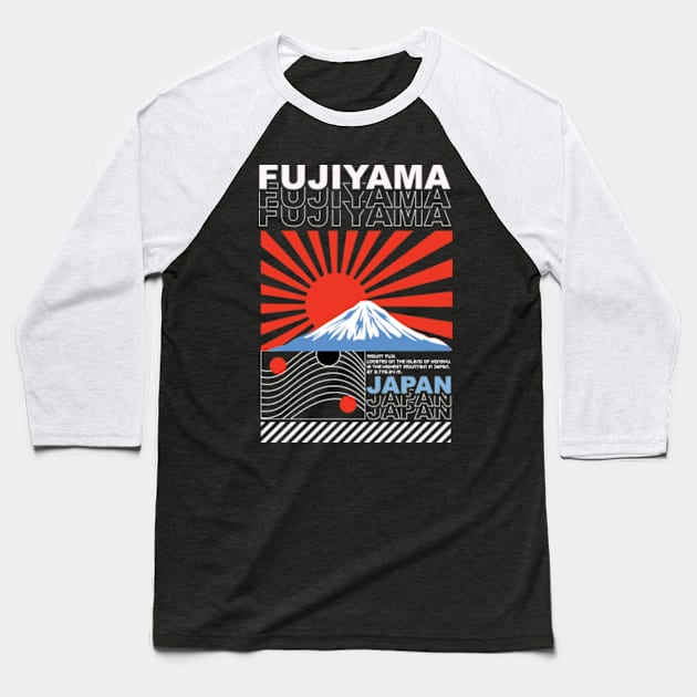 Mount Fuji Baseball T-Shirt by Graffitees